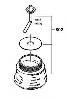 Réservoir à peinture 600 ml pour BOSCH PFS